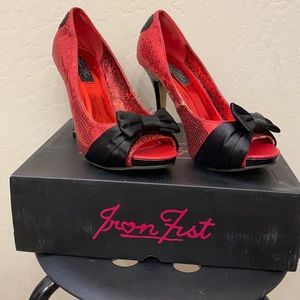 Iron Fist Women’s Ruby Red Sugar Platforms